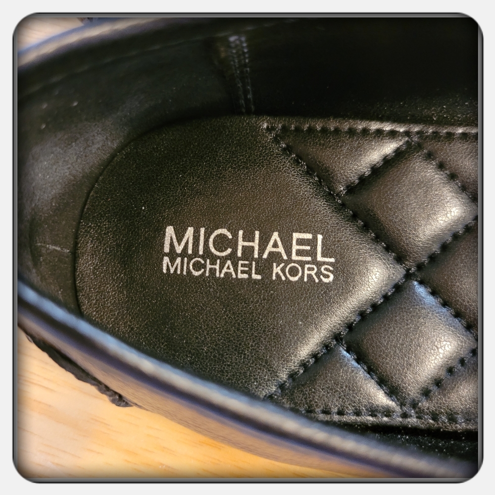 EUC Woman's Michael Kors Black Lillie Moccasins Size 10M - Picture 8 of 9